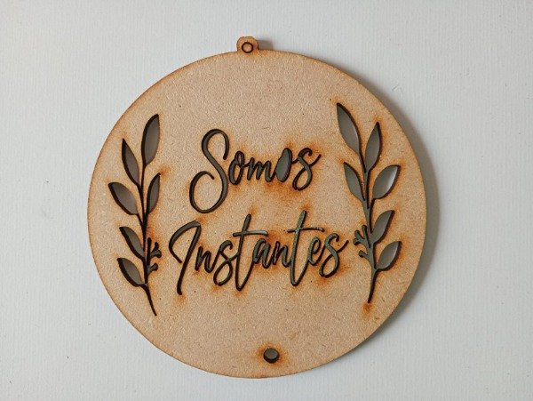 Producto - Atrapasueño circulo con frase "Somos instantes"