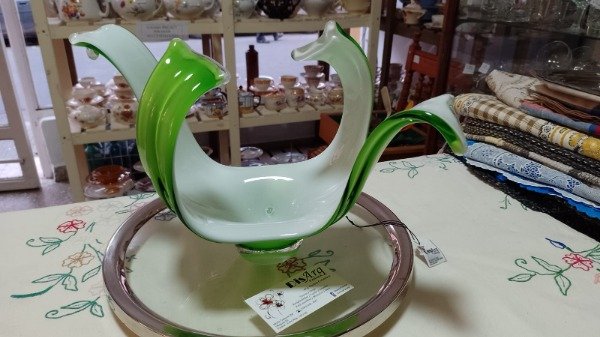 Producto - Centro cristal verde