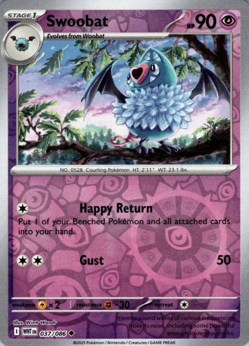 Producto - Swoobat - 037/086 - White Flare - Reverse Holo