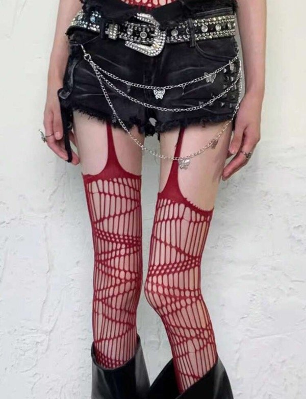 Producto - Medias bordo portaligas