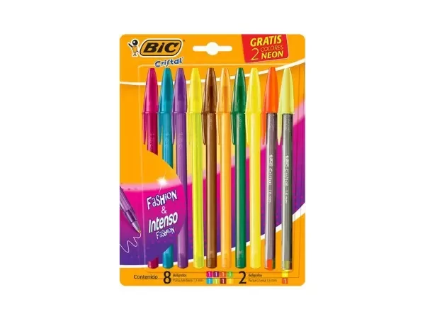 Producto - BOLIGRAFO BIC CRISTAL FASHION X10