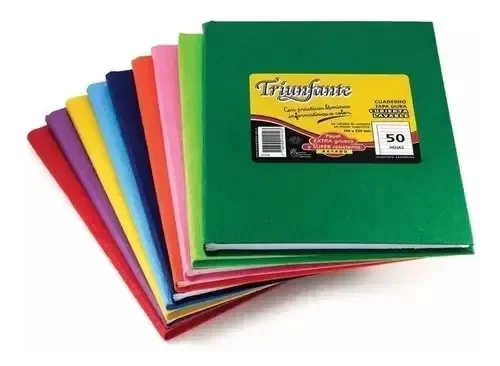 Producto - CUADERNO FORRADO TRIUNFANTE RAYADO X 50H ARAÑA