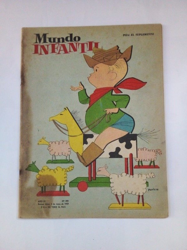 Producto - Mundo infantil #499 - Mayo 1959 - Mandrake Periquita La vaca Aurora