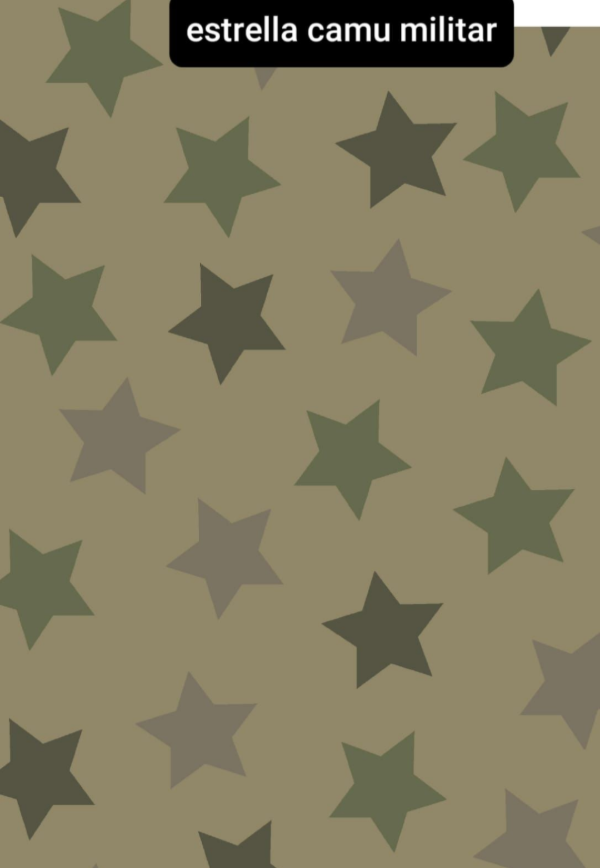 Producto - Gabardina Estampada estrella camuflada verde