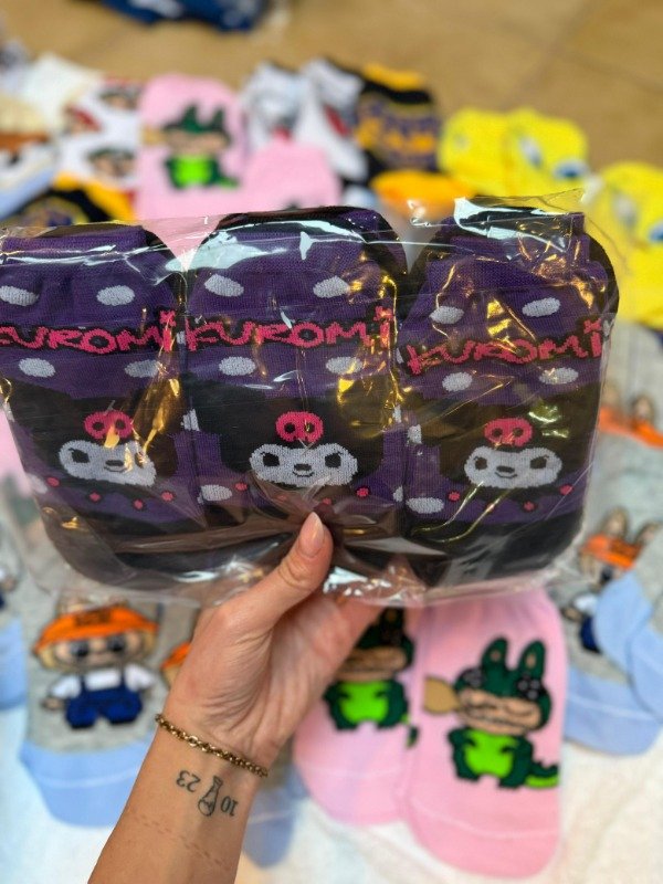 Producto - Docena Cerrada Soquetes Kuromi Kids