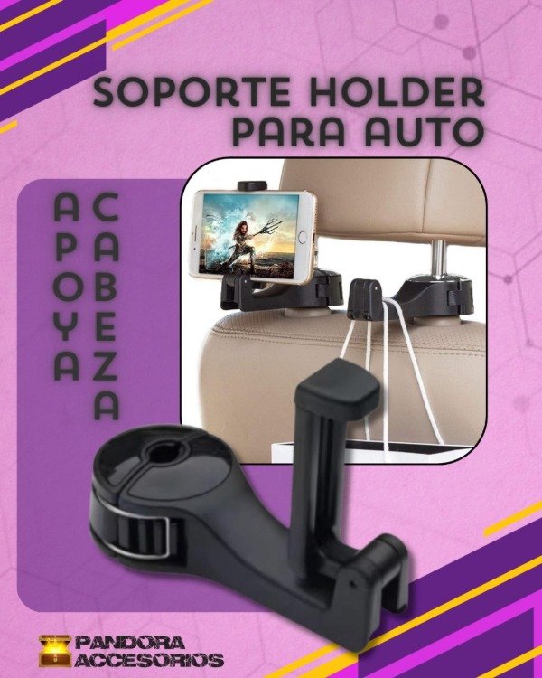 Producto - Soporte Tablet/Celular Apoya Cabeza Auto