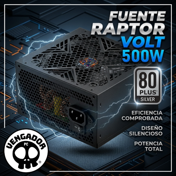 Producto - Fuente Raptor Volt500w 80PlusSilver - 0