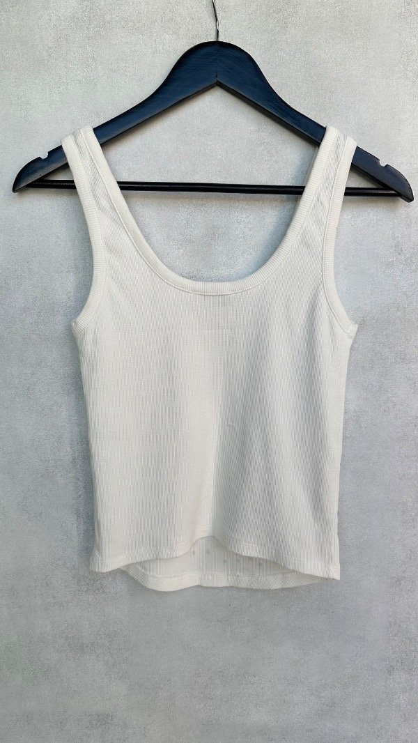 Producto - Top acanalado con pedrería Zara TS - 7