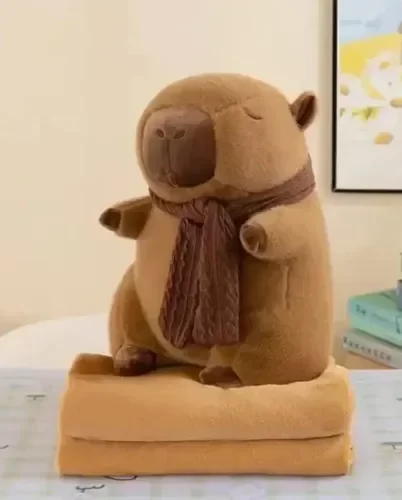 Producto - Peluche con Manta Capibara