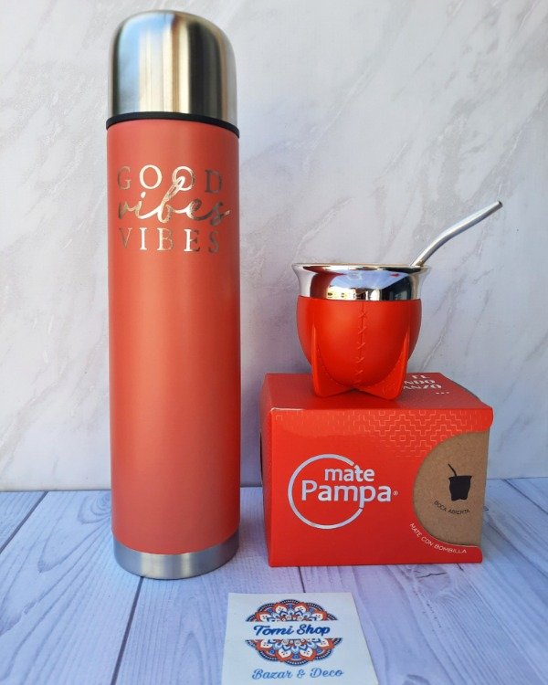 Producto - Set de termo y mate Red