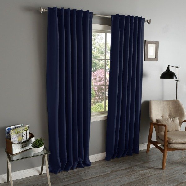 Producto - JUEGO DE CORTINAS BLACKOUT TRICAPA AZUL MARINO