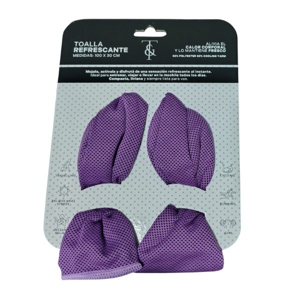 Producto - Toalla deportiva refrescante violeta