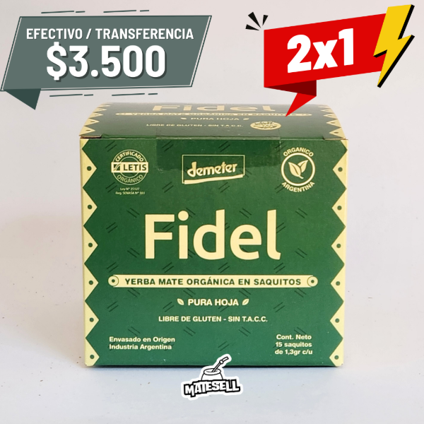 Producto - 2x1 YERBA ORGÁNICA EN SAQUITOS