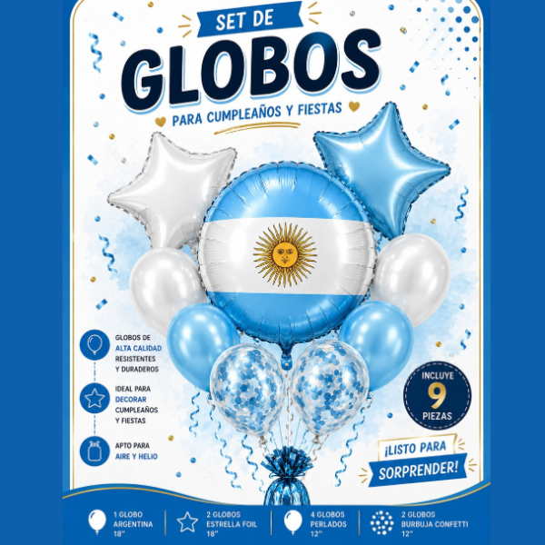 Producto - SET GLOBOS - ARGETNINA
