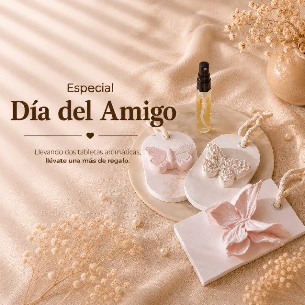 Producto - Tabletas aromáticas en yeso para tus amigas