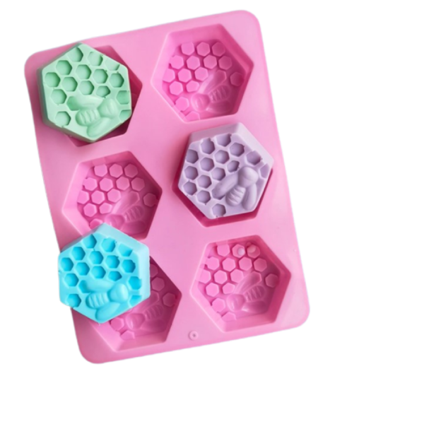 Producto - MOLDE PARA JABONES ABEJAS HEXA -29z5-