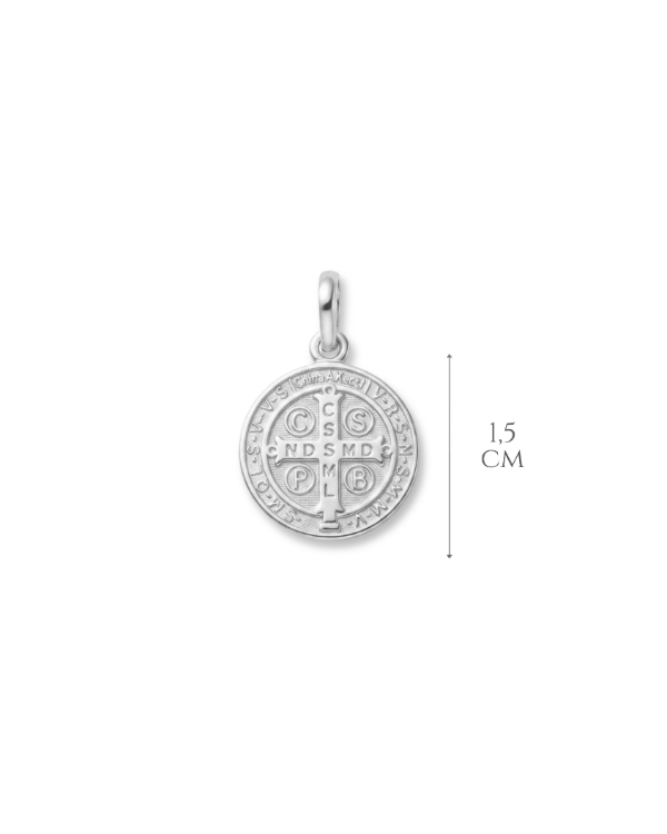Producto - Dije de Plata Medalla San Benito - 3