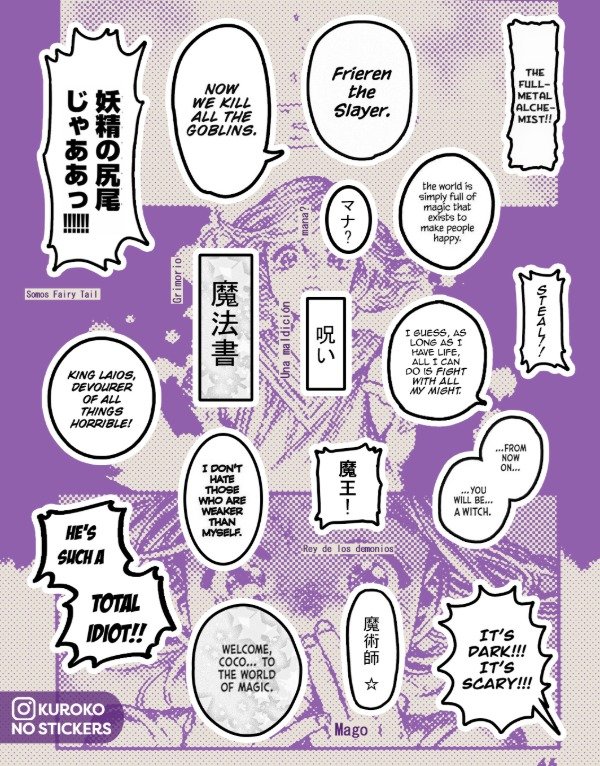 Producto - Frases manga Fantasy
