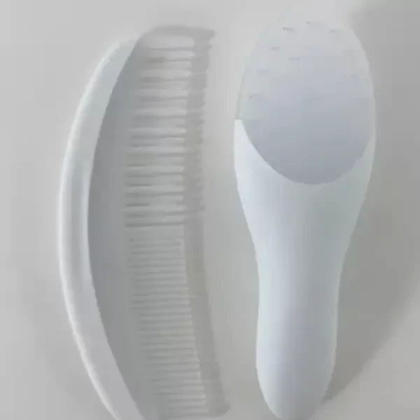 Producto - Set de Peine y Cepillo Loopi Blanco