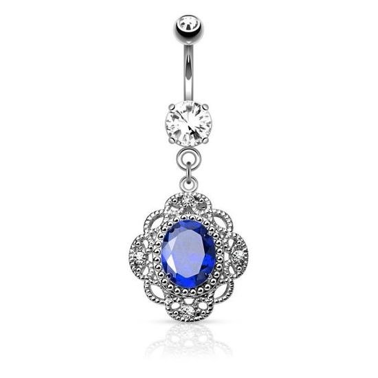 Producto - Piercing Ombligo Colgante Tribal Gemma