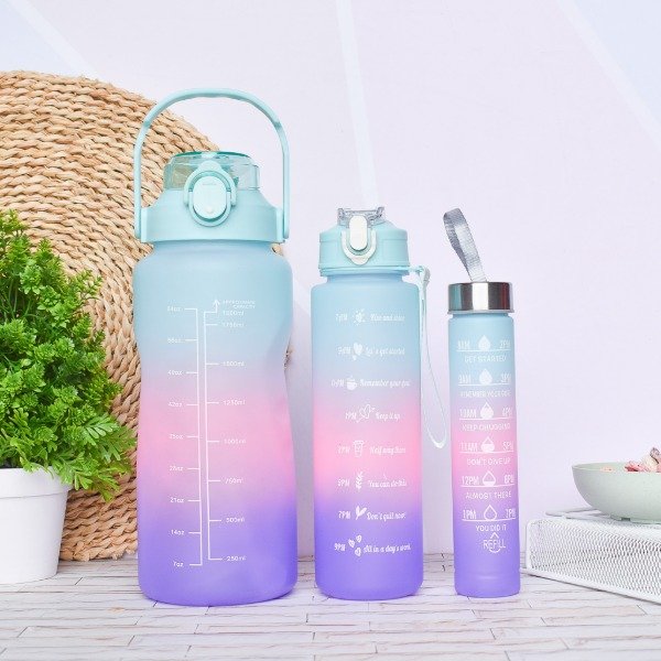 Producto - Set x3 botellas motivacionales