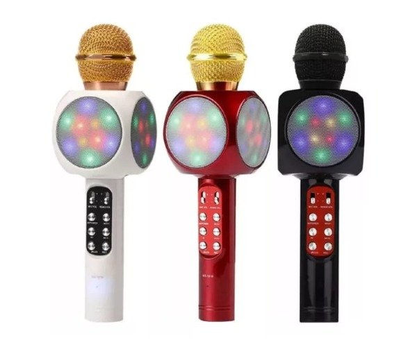 Producto - Microfono inalámbrico parlante Bluetooth con Luz Led