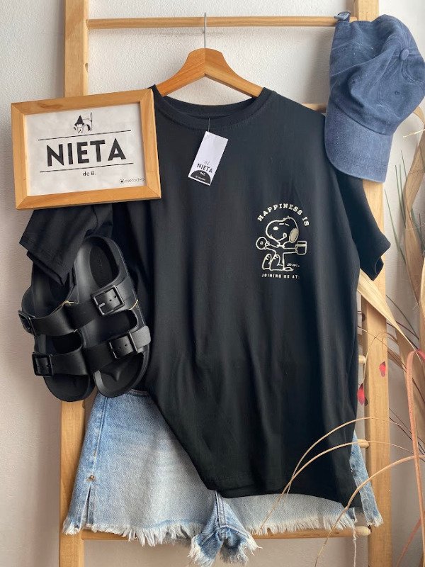 Producto - Remerón Snoopy Negro