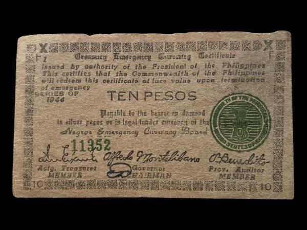 Producto - Filipinas - Negros Occidental (1944) 10 Pesos - Ocupación Japonesa