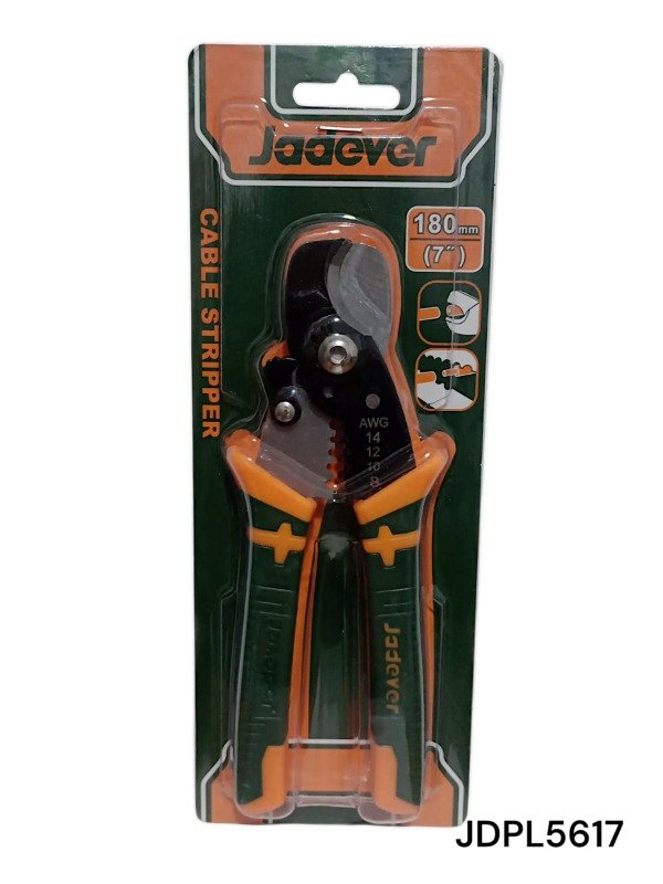 Producto - PINZA PELACABLE 180MM 7" C/BORDE CORTA ALAMBRE