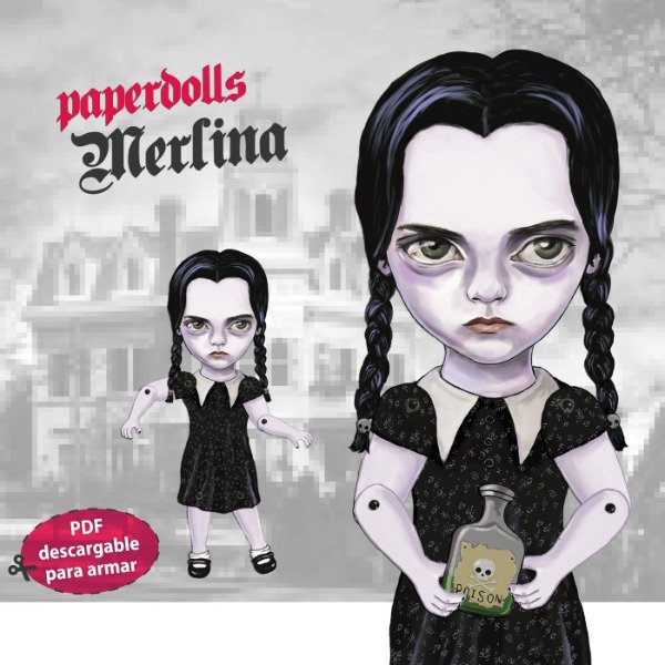 Producto - Merlina Paper Doll