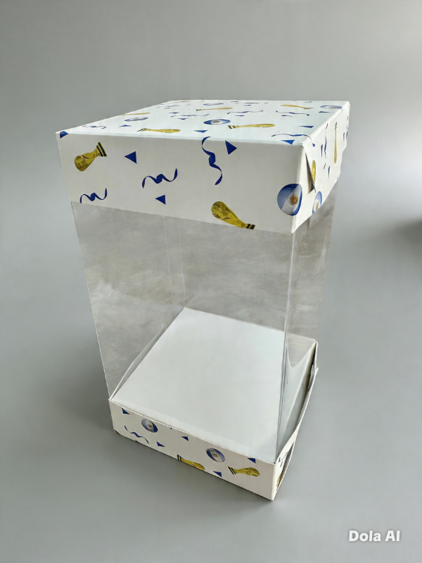 Producto - BOX ACETATO  MUNDIAL  -COD.      medida 10x10x18