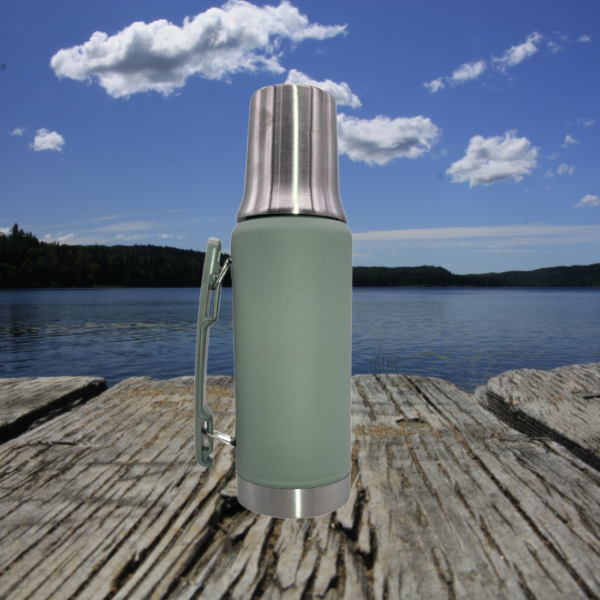 Producto - Termo acero inoxidable 1Lt con manija Marwal verde