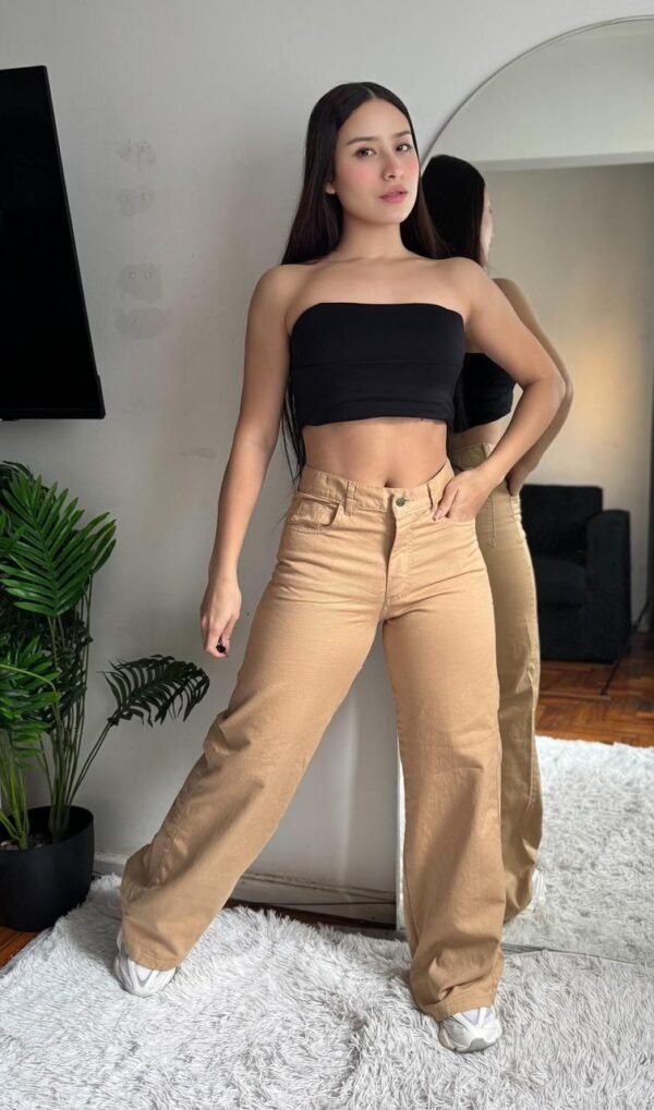 Producto - Jean wide isabella crema