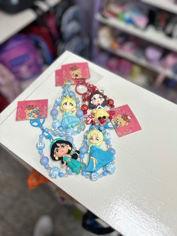 Producto - Llavero princesas con phone strap
