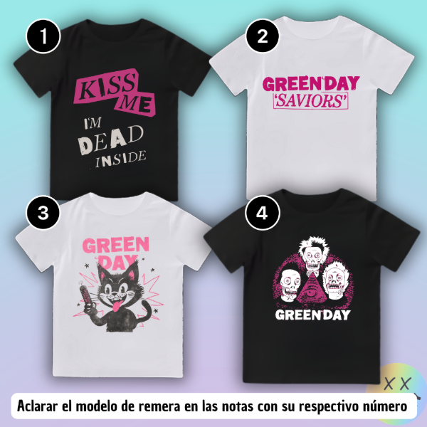 Producto - Baby Tee Green Day #1