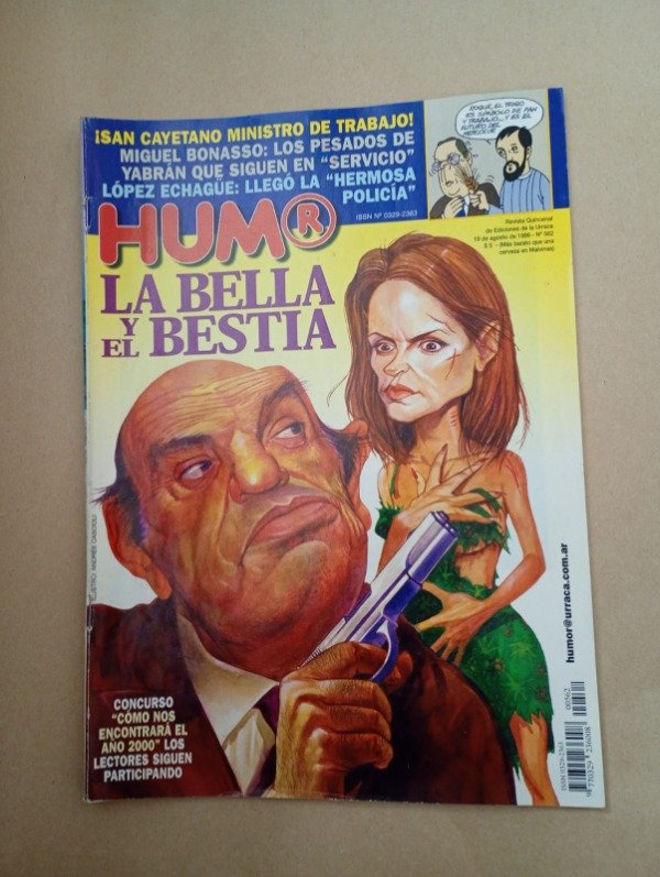 Producto - Humor #562 La bella y el bestia Bonasso Yabrán - Agosto 1999