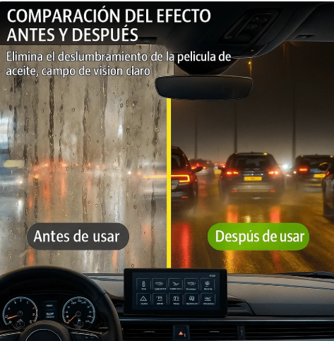 Producto - Limpia parabrisas antiniebla para todos los  vidrios