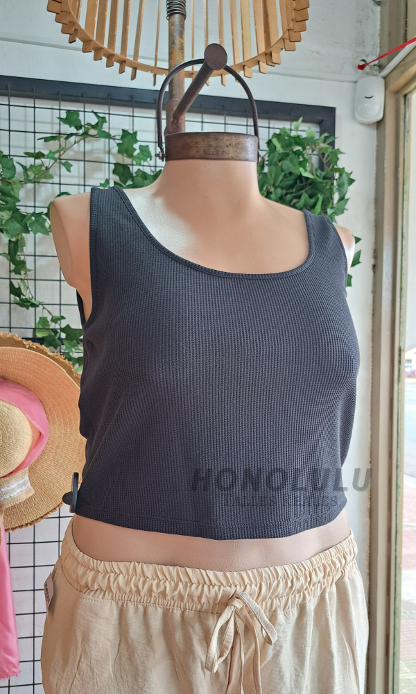 Producto - Top Lujan Negro de Waffle