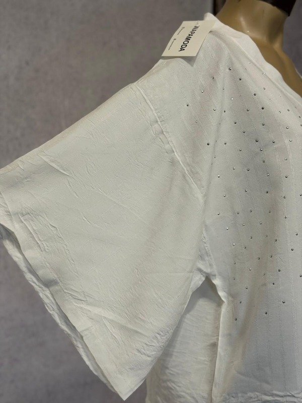 Producto - CARDIGAN LIRIA BLANCO STRASS OVER - 2