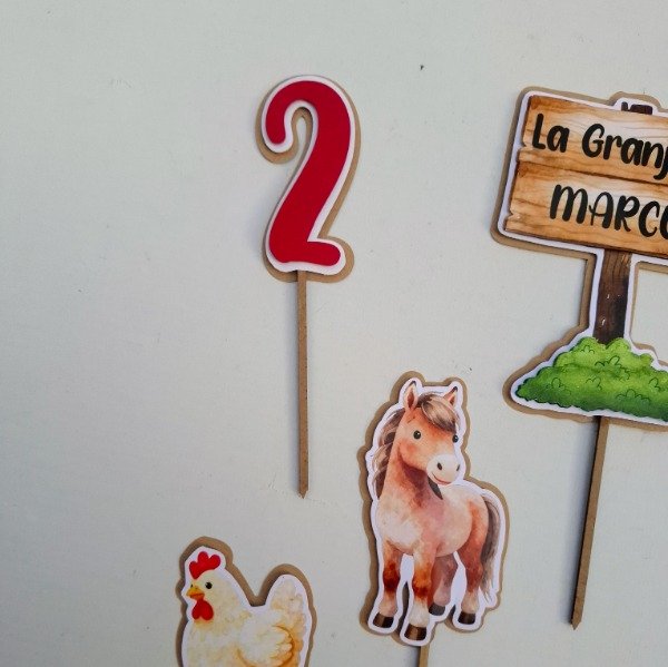 Producto - TOPPER GRANJA 8CM (PRECIO X UNIDAD, MINIMO 5U) - 4