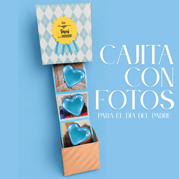 Producto - Cajita con fotos "Día del padre"
