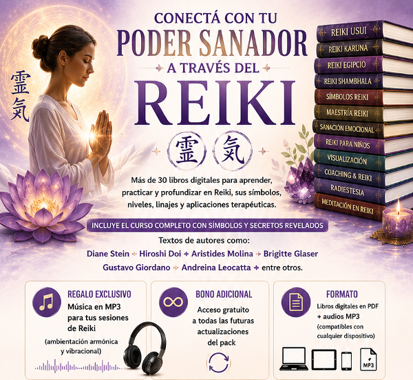 Producto - Pack Reiki 30 Libros + Curso Completo