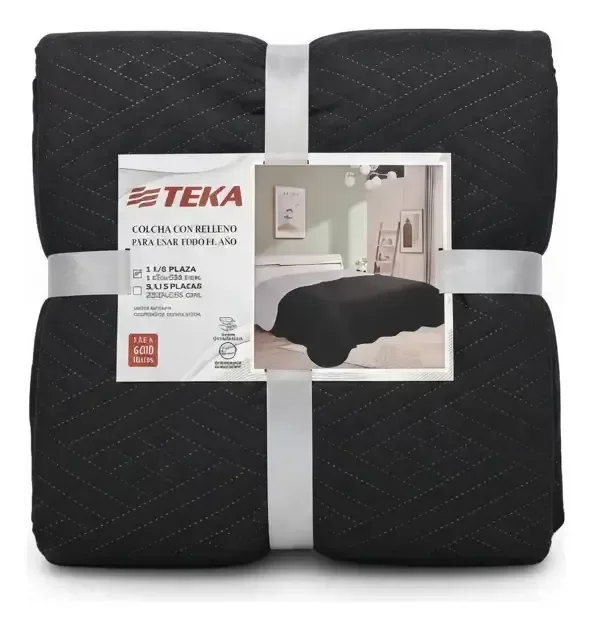 Producto - ACOLCHADO DE VERANO QUEELT 2 1/2 PLAZA QUEEN TEKA 600 HILOS MICROFIBRA - 7