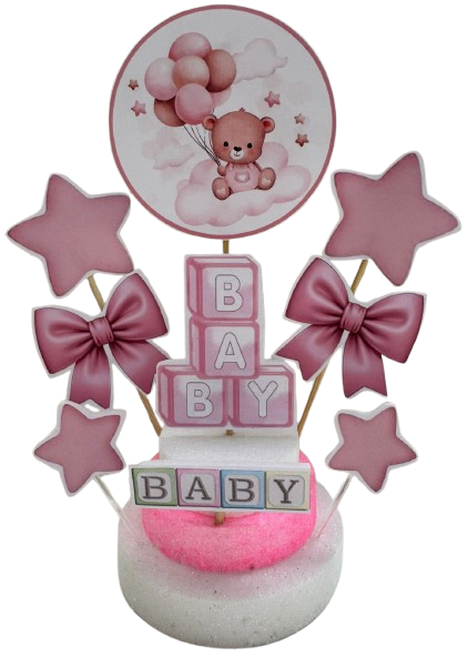 Producto - Adorno Base Telgopor Bebé niña toda ocación x1
