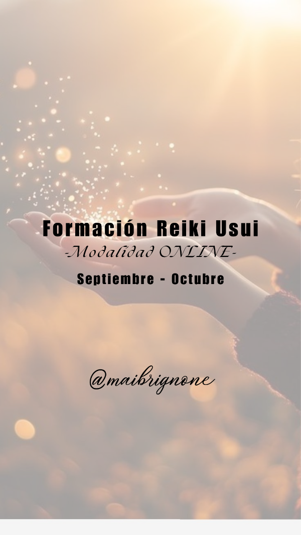 Producto - Formación Reiki Usui - Nivel I, II, III y Maestría