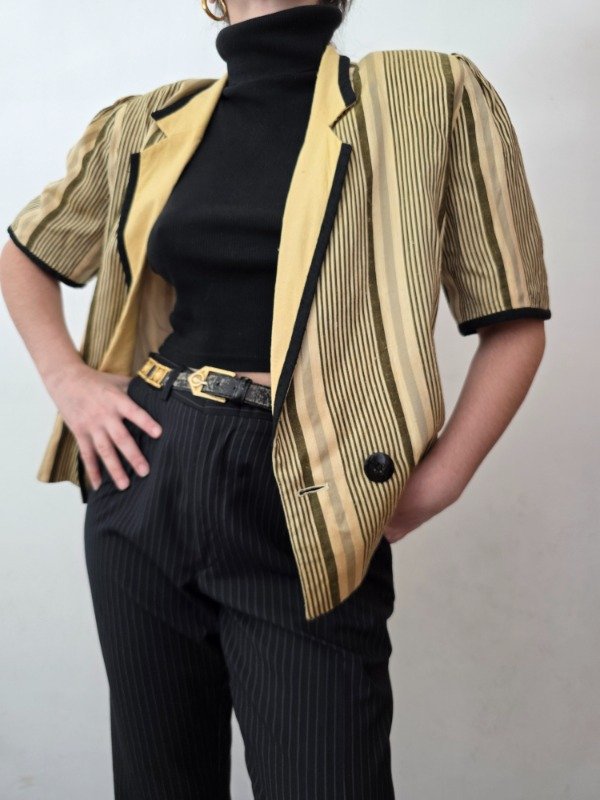 Blazer a rayas amarillo — imagen 5