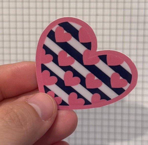 Producto - Sticker cora rayado