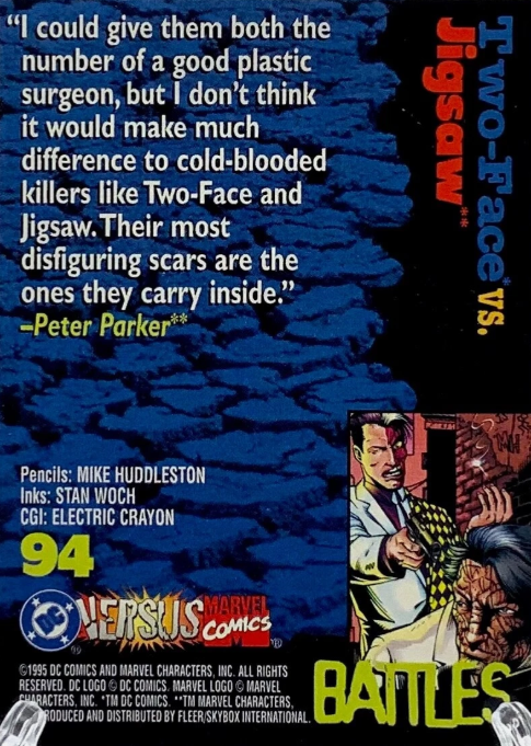 Producto - 1995 Fleer DC vs. Marvel Comics #94 - Two-Face / Jigsaw BTL - 1