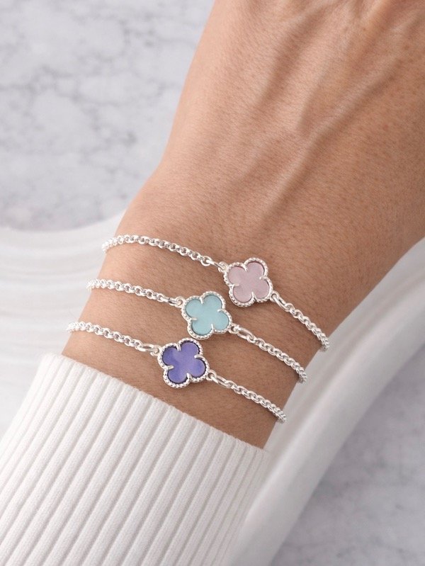 Producto - TOBILLERA DE PLATA TRÉBOL 0099