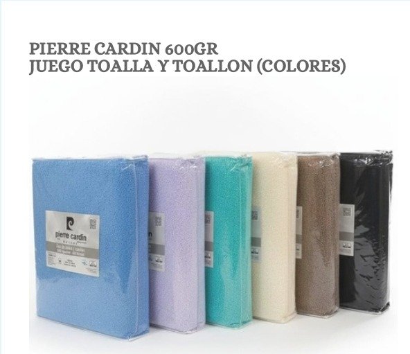 Producto - Jgo de Toalla y Toallón Premium de 600 gr